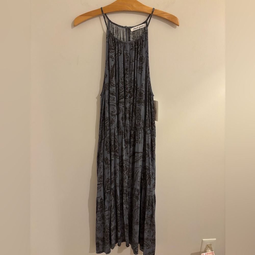 French Quarter Halter Babydoll Midi Dress NWT